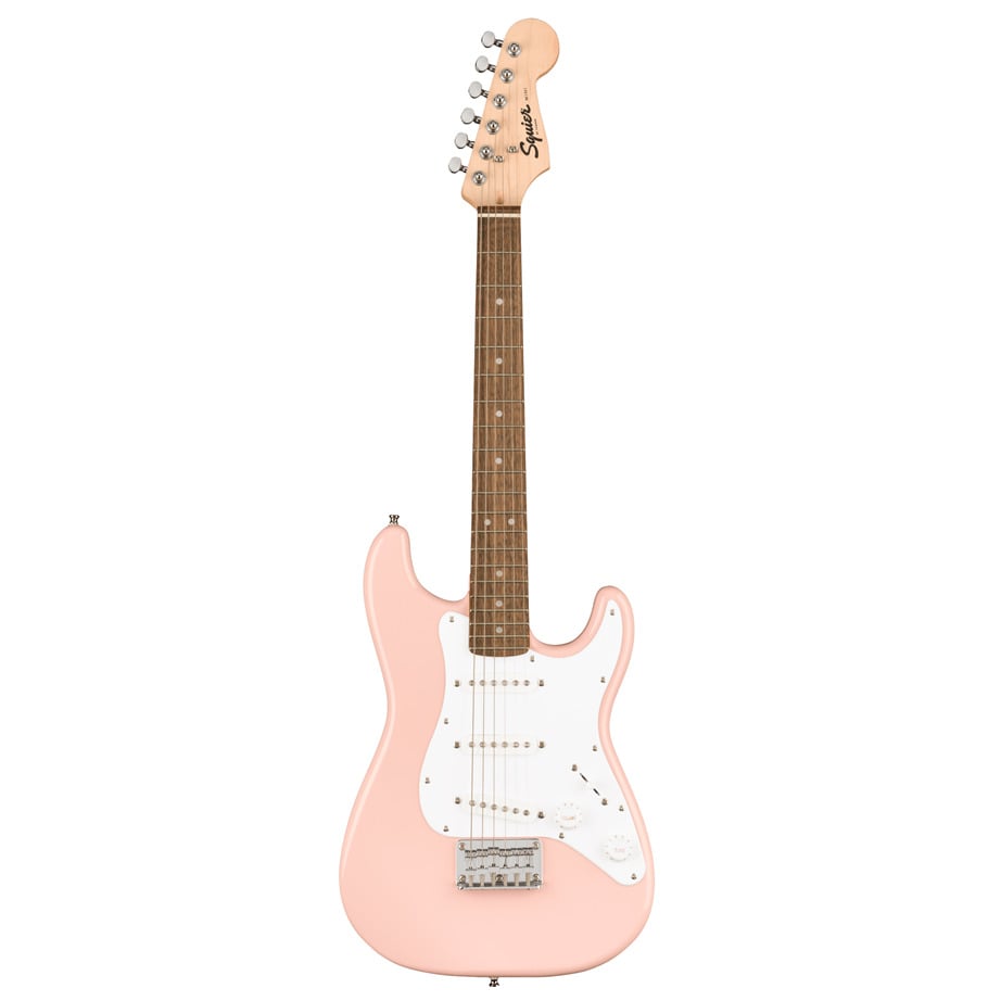Guit elect Fender Squier Stratocaster Mini IL Shell Pink | Ludimusic