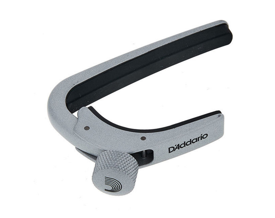 D'Addario CP02S Silver Gel/Gac Capo