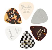 Palheta Fender 351 Material Medley Medium 6-Pack Multi-Color
