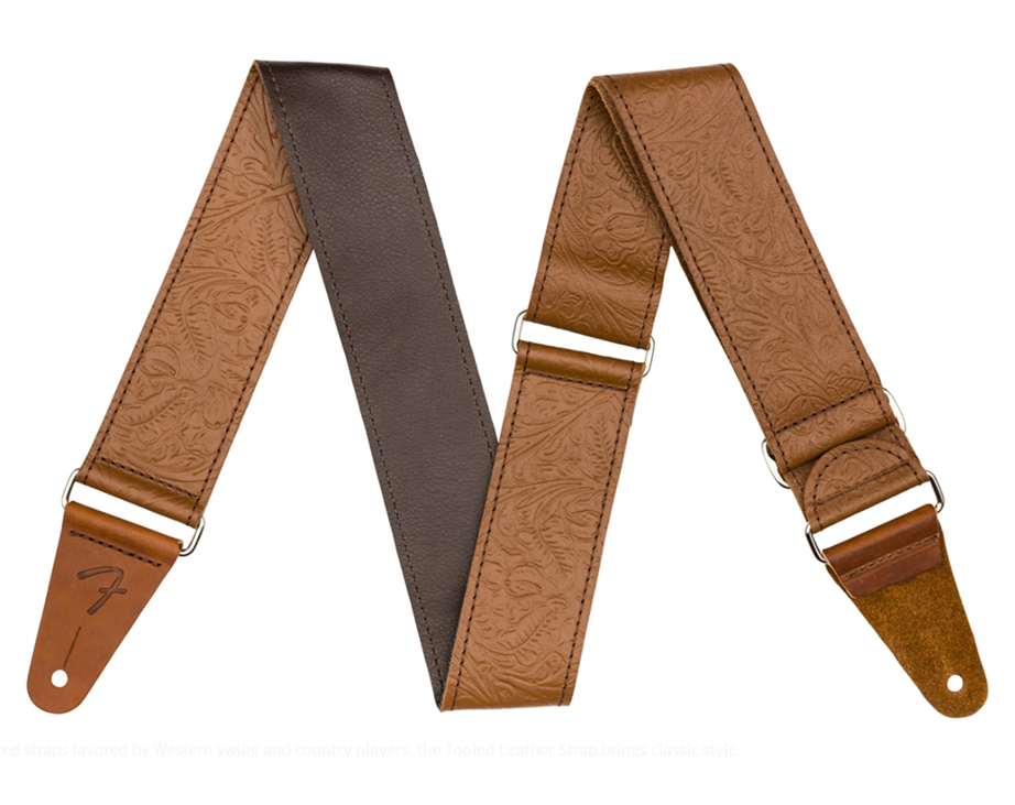 Fender Tooled Brown 2" Guitar Strap