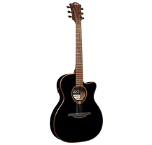 LÂG Tramontane T118ASCE Electric Acoustic Folk Guitar Black