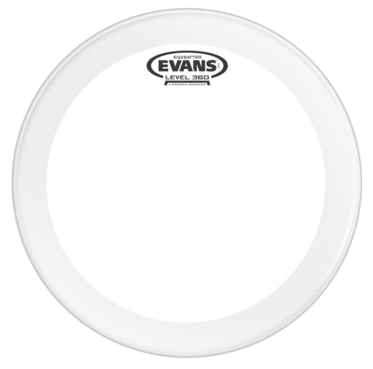 Pele Bombo 20" Evans BD20GB3 EQ3 Clear