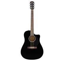 Guit Electro-Acústica Dreadnought Fender CD60SCE Black