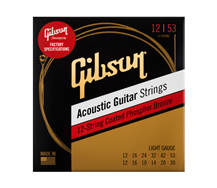 Gibson Phosphor Bronze Coated 12 strings 012-053 Acoustic Guitar String Set
