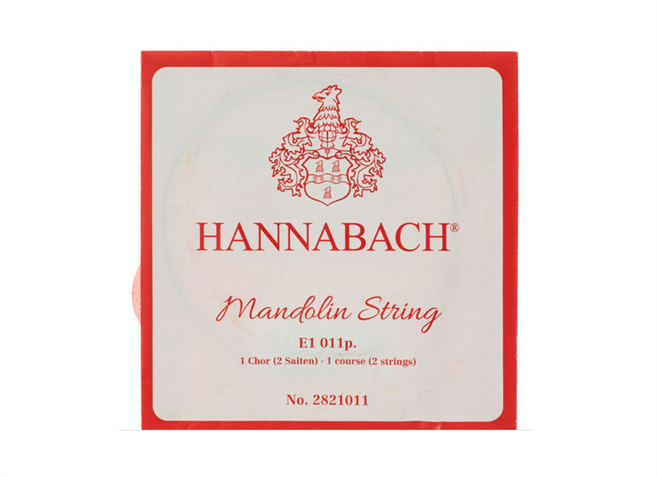 Hannabach 2821011 E1 011P E (pair) Individual Mandolin string