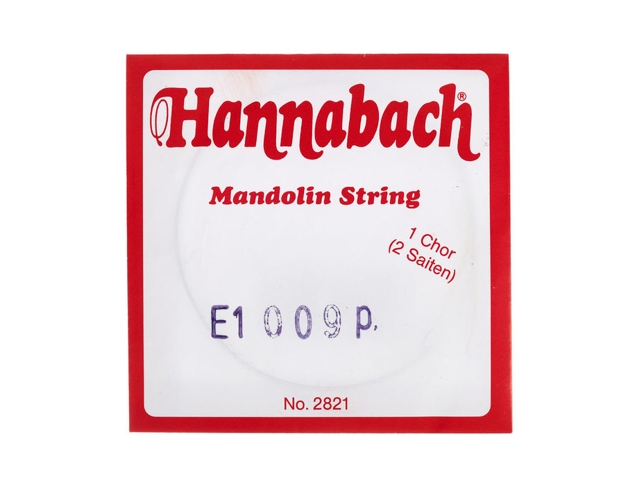Hannabach 2821009 E1 009 E (pair) Individual Mandolin string