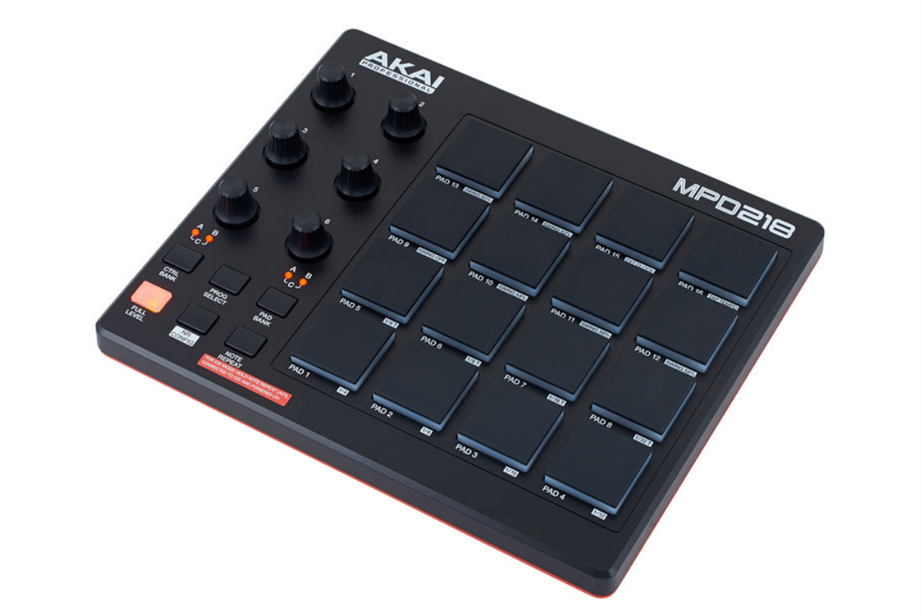 akai mpd218 usb midi pad controller