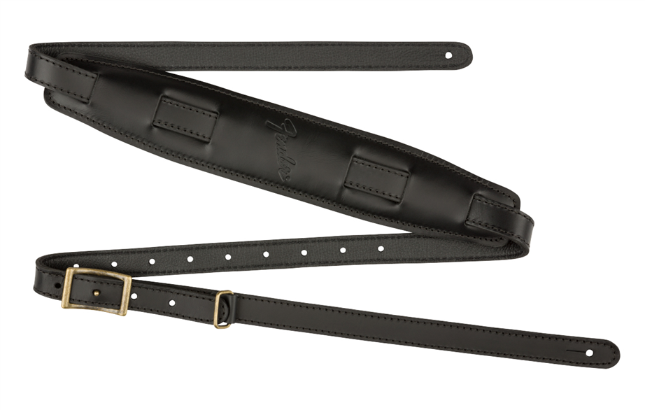 Fender Vintage Saddle Black Guitar Strap