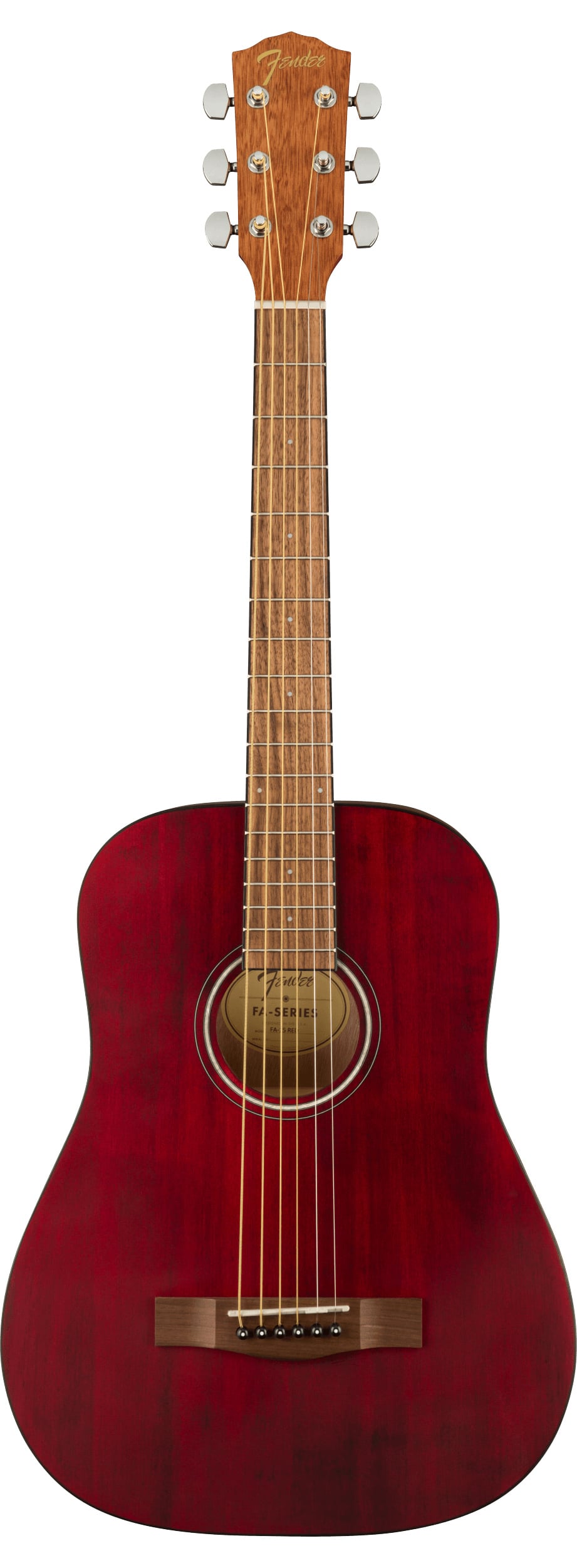 Fender FA15 3/4 Steel Rojo con funda