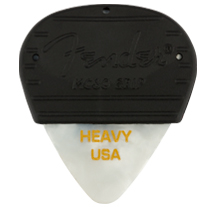 Fender 351 Mojo Grip Picks Celluloid White Moto Heavy Picks