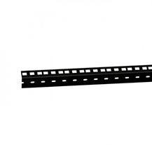 Adam Hall - Heavy Duty Black Classic 19 Parts 61535 6 - Rack Strip black 6 U