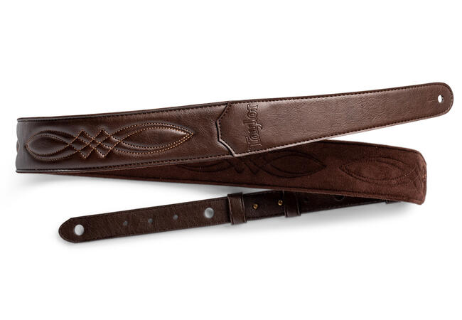 Taylor Vegan 2" Chocolate Brown Guitar Strap