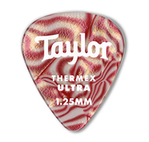 Taylor Premium 351 Thermex Ultra 1.25 Ruby Swirl Picks