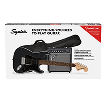 Pack Fender Squier Stratocaster Affinity HSS Charcoal Frost Metallic