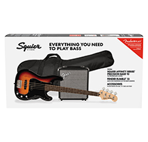 Fender Squier Affinity Precision PJ Bass Pack 3-Colour Sunburst
