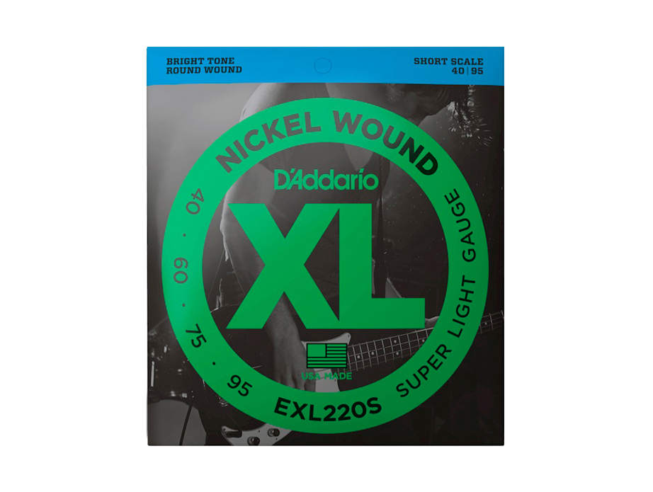 Daddario EXL220S Short Scale 040-095 Bass Guitar Strings