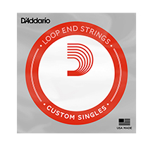 D'Addario LE026W 026 Single Nickel Wound Loop End loop end string