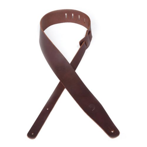 D'Addario 25TL01-DX - 2.5 Thick Leather Brown Guitar Strap