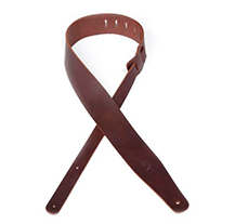 D'Addario 25TL01-DX - 2.5 Thick Leather Brown Guitar Strap