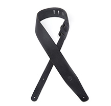 Correia Guitarra D'Addario 25TL00-DX 2.5 Thick Leather Black