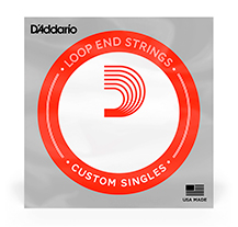 D'Addario LE036PB Wound Phosphor Bronze loop end single string