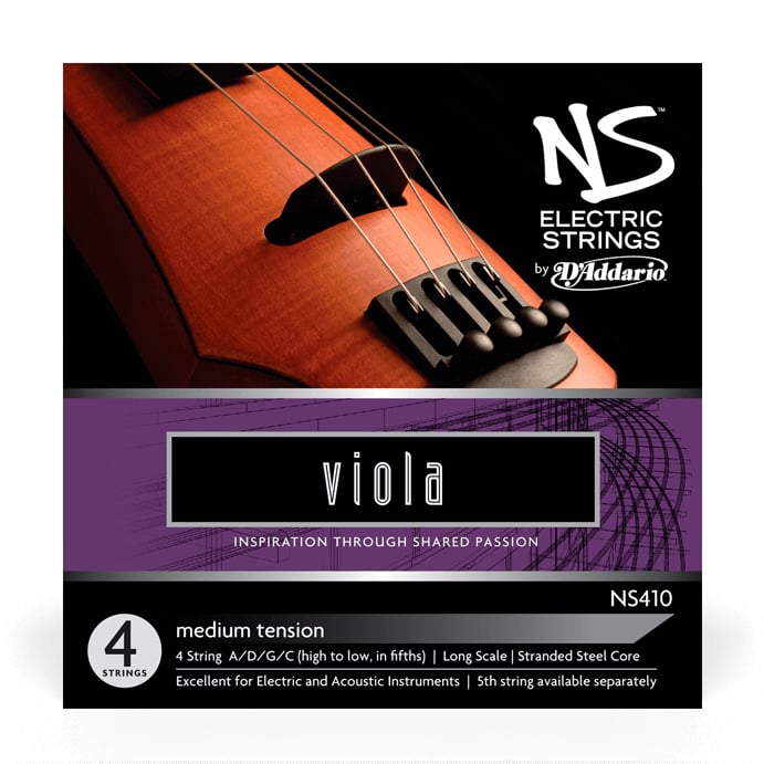 Daddario NS410 electric Viola string set