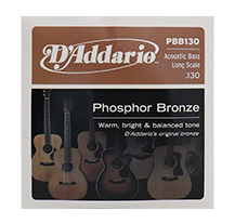 D'Addario PBB130 Phosphor Bronze Wound single acoustic bass string
