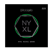 D'Addario NYXL Nickel Wound NYNW020 Single Guitar string