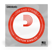 D'Addario LE018PB Wound Phosphor Bronze loop end single string