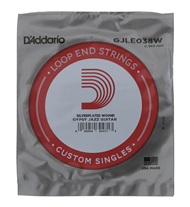 D'Addario GJLE038W Silver Wound Loop End single Gipsy Jazz guitar string