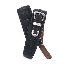 D'Addario 25LLB00 Deluxe Leather Guitar Strap