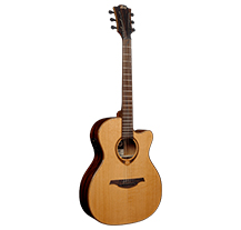 LÂG Tramontane T118ASCE Natural Electric Acoustic Folk Guitar