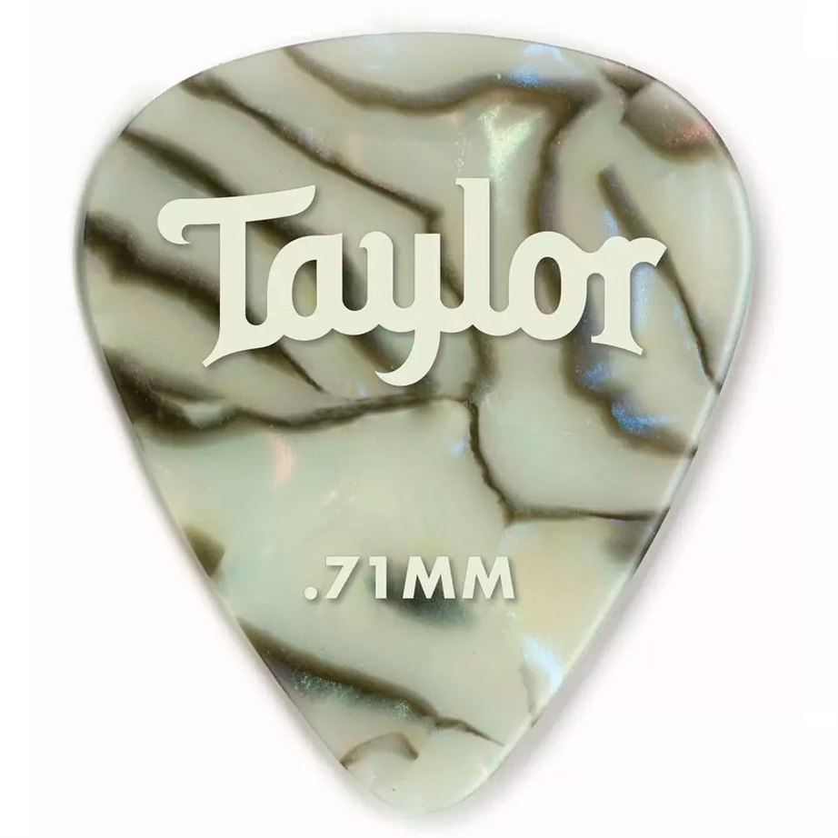 Taylor Celluloid 351 Abalone 0.71mm 12 UN Picks