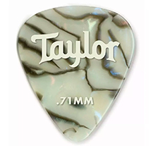 Taylor Celluloid 351 Abalone 0.71mm 12 UN Picks