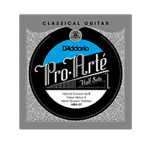 D'Addario HBH-3T Hybrid Treble Half Sets Single classical guitar strings