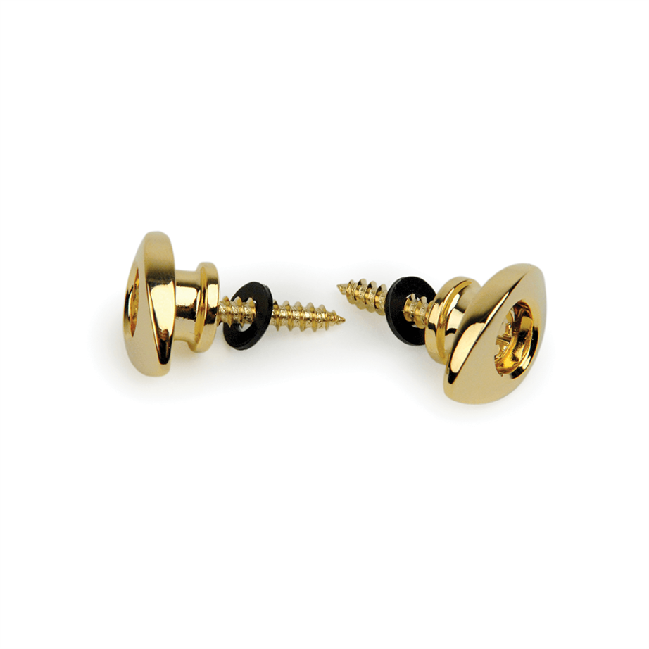 D'Addario PWEEP302 Golden Elliptical End Pins strap guitar pin