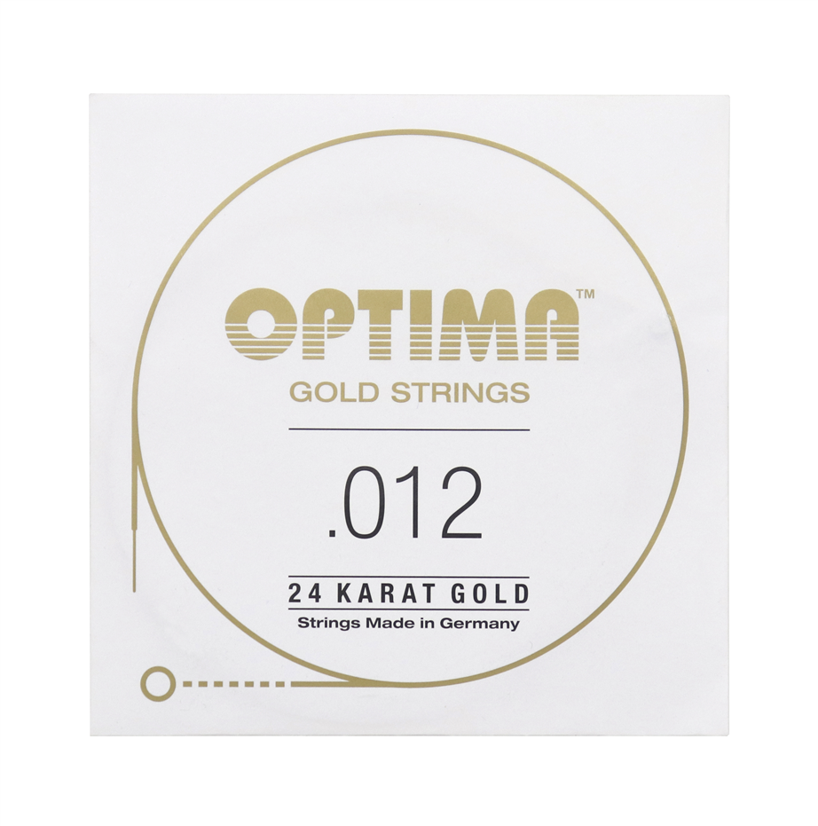 Optima GPS012 24K Gold Plated .012, Single String