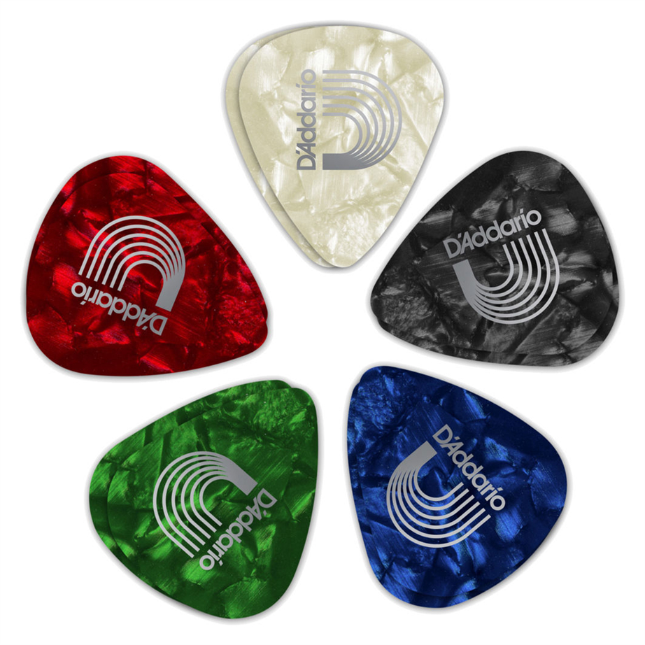 Planet Waves 1CAP4 Classic Pearl Celluloide Assortment Pack 10 UN Picks