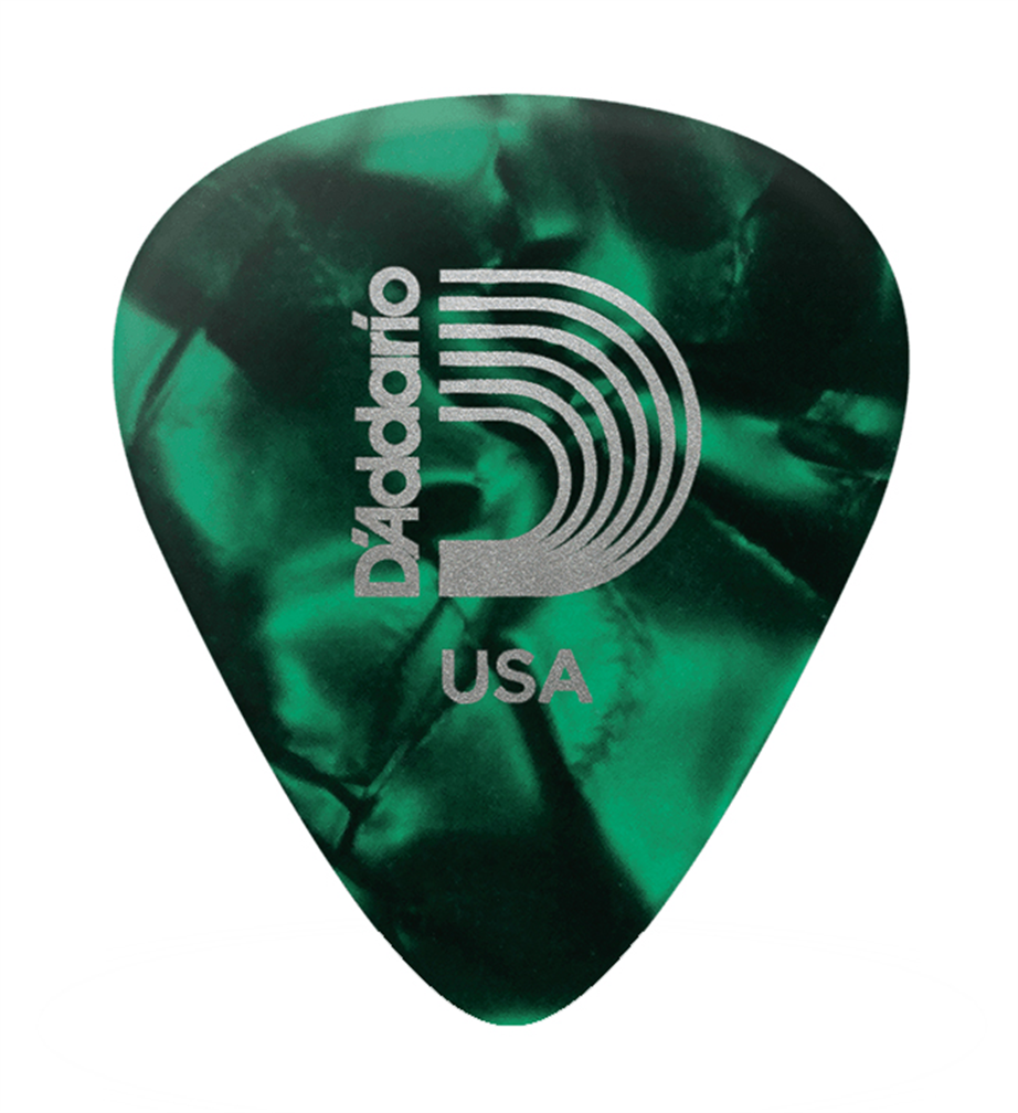Palhetas Planet Waves 1CGP2 Classic Celluloide Green Pearl 10 UN