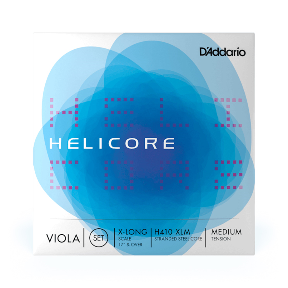 Daddario H410XLM Helicore 17" Medium tension Viola Strings Set