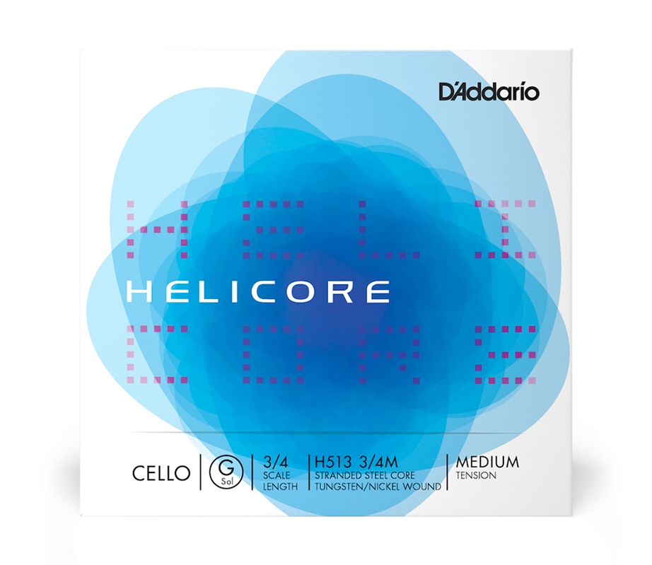 D'addario Helicore H513 G 3/4 Cello Single String