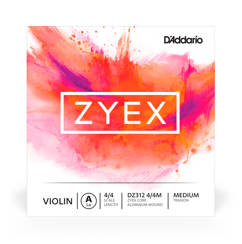 D'Addario 4/4 DZ312 Zyex Medium Tension A Violin String