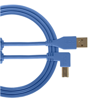 UDG U95006 2.0 A-B Angle Plug USB Cable Blue 3mt