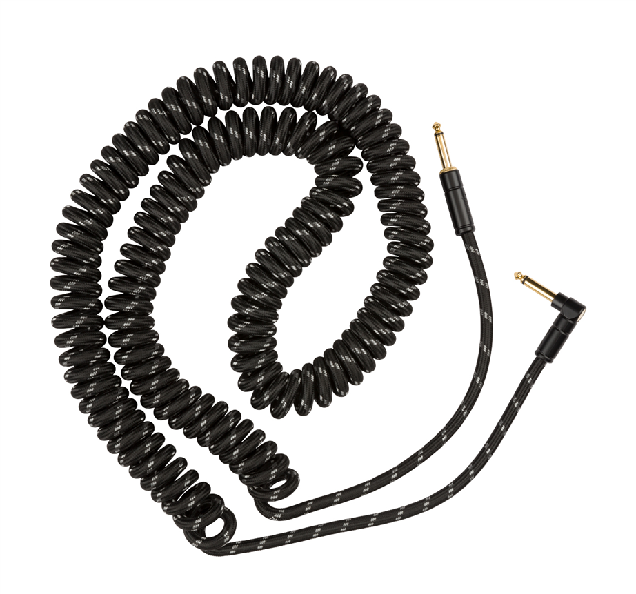 Fender Deluxe Coil Cable Black Tweed 9mt Instrument Cable