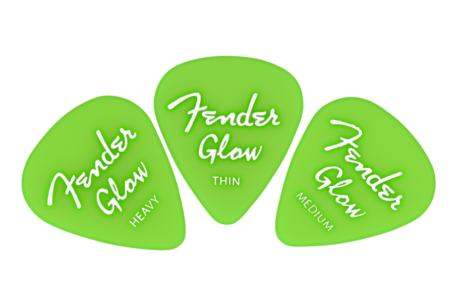 Fender Glow In The Dark 351 12-Pack Picks