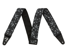 Correia Guitarra Fender Hawaiian Strap Black Floral 2"