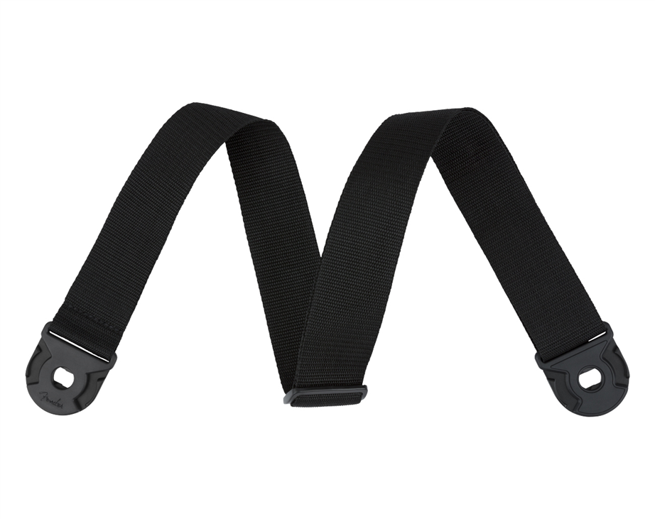 Fender Quick Grip Locking End Strap Black Guitar Strap