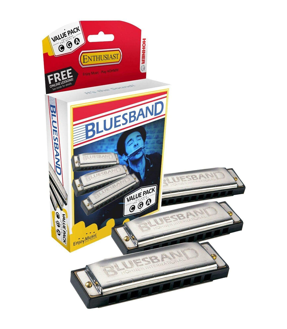 Hohner Blues Band Value pack C G A Diatonic Harmonica