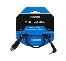 Boss BMIDI-1-35 TRS/MIDI Cable 30cm Midi Cable