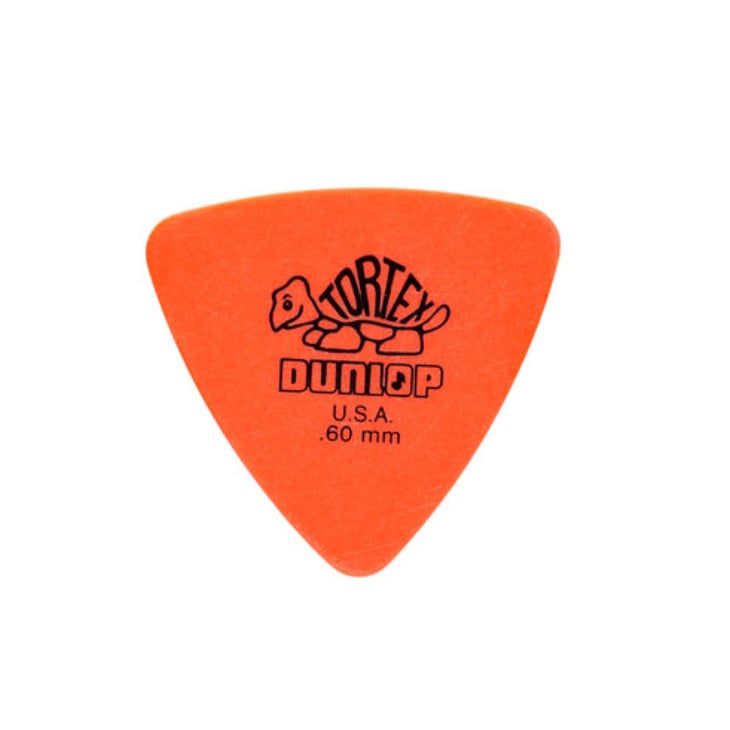 Jim Dunlop Tortex Triangle Orange 0.60mm 6 uni Pick